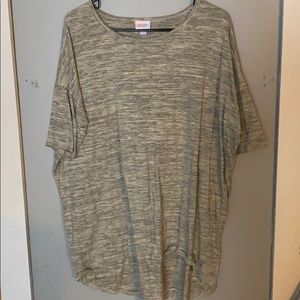 LuLaRoe Irma Large-Black and Cream/white Heathered